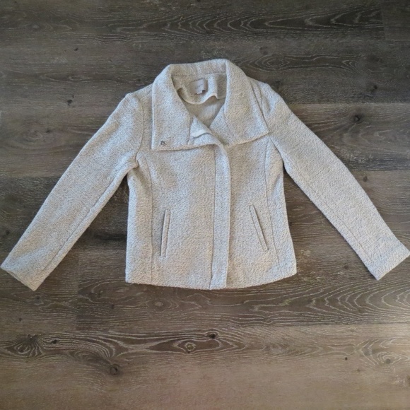 LOFT Super Soft Heather Asymmetrical Blazer Jacket - Picture 3 of 7